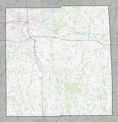 Ingham County MI USGS topo map