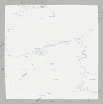 Ionia County MI county basemap context