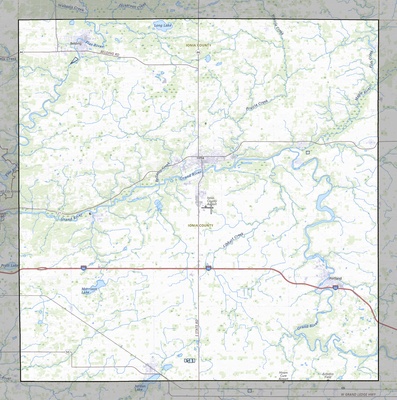 Ionia County MI USGS topo map