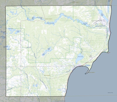 Iosco County MI USGS topo map