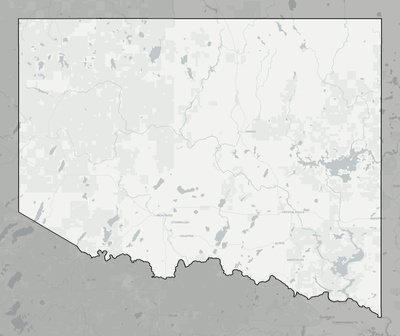 Iron County MI county basemap context