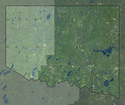 Iron County MI USGS imagery and topo map