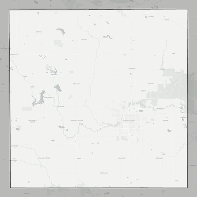 Isabella County MI county basemap context