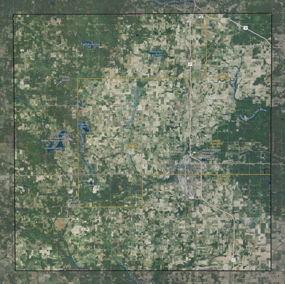 Isabella County MI USGS imagery and topo map
