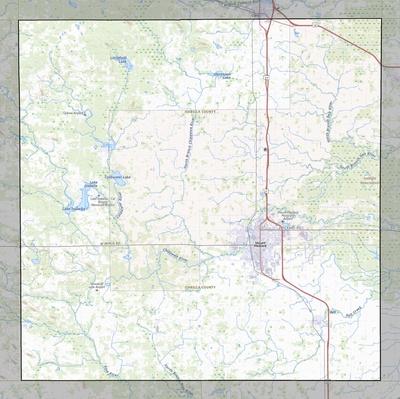 Isabella County MI USGS topo map