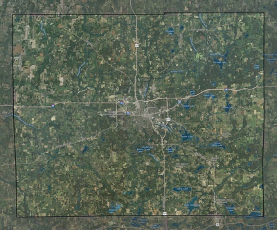 Jackson County MI USGS imagery and topo map