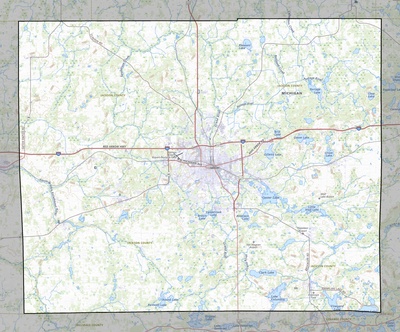 Jackson County MI USGS topo map