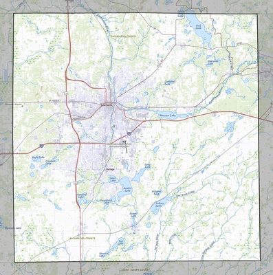 Kalamazoo County MI USGS topo map