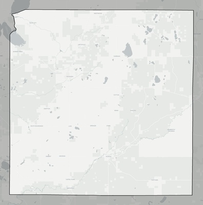 Kalkaska County MI county basemap context
