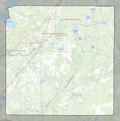 Kalkaska County MI USGS topo map