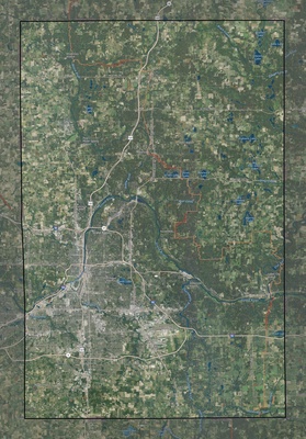 Kent County MI USGS imagery and topo map