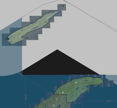 Keweenaw County MI USGS imagery and topo map