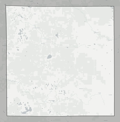 Lake County MI county basemap context
