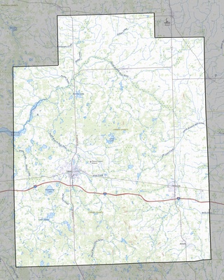 Lapeer County MI USGS topo map