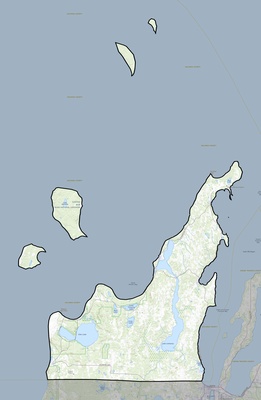 Leelanau County MI USGS topo map