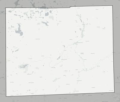 Lenawee County MI county basemap context