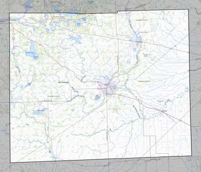 Lenawee County MI USGS topo map
