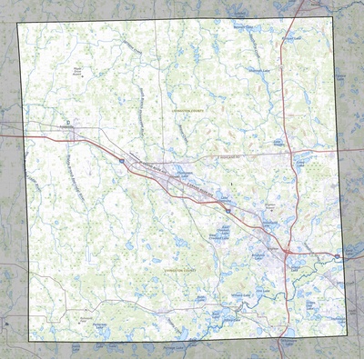 Livingston County MI USGS topo map