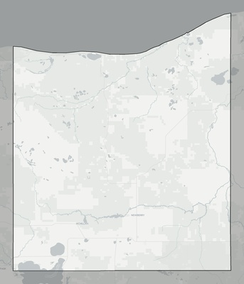Luce County MI county basemap context