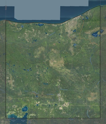 Luce County MI USGS imagery and topo map