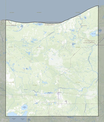 Luce County MI USGS topo map