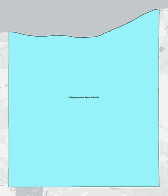 Luce County MI school district boundaries map
