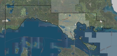 Mackinac County MI USGS imagery and topo map