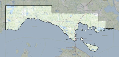 Mackinac County MI USGS topo map