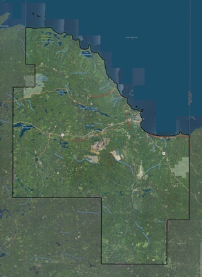 Marquette County MI USGS imagery and topo map