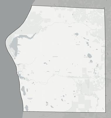 Mason County MI county basemap context