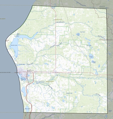 Mason County MI USGS topo map