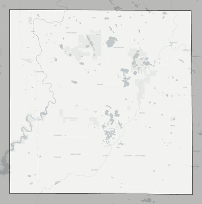 Mecosta County MI county basemap context