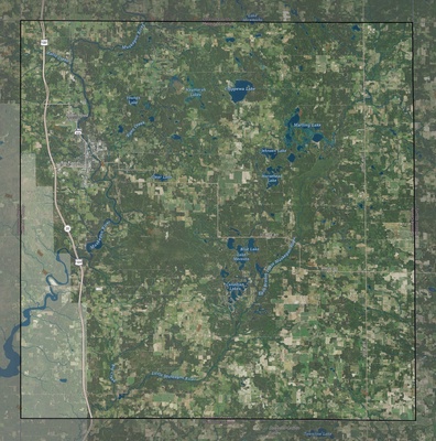 Mecosta County MI USGS imagery and topo map