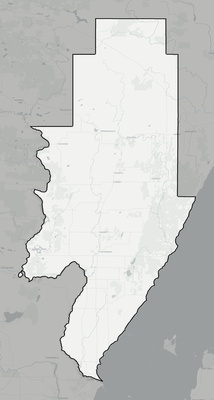 Menominee County MI county basemap context