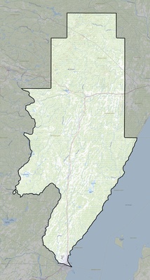 Menominee County MI USGS topo map
