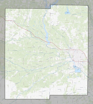 Midland County MI USGS topo map