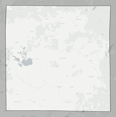 Missaukee County MI county basemap context