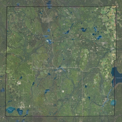 Montmorency County MI USGS imagery and topo map