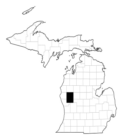 Newaygo County in Michigan