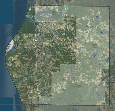 Oceana County MI USGS imagery and topo map