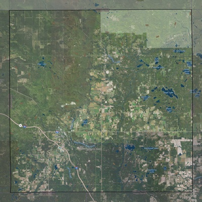 Ogemaw County MI USGS imagery and topo map