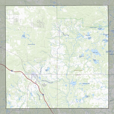 Ogemaw County MI USGS topo map