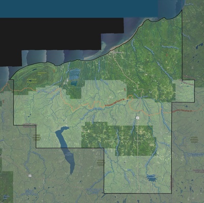 Ontonagon County MI USGS imagery and topo map