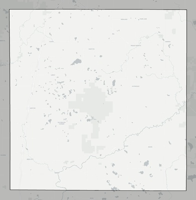 Osceola County MI county basemap context