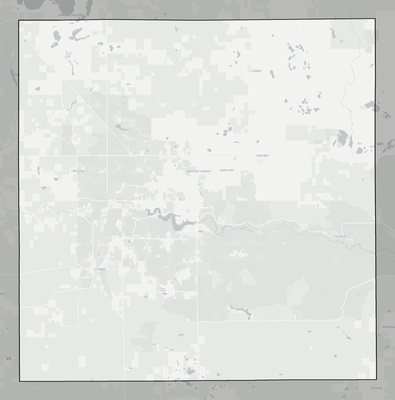 Oscoda County MI county basemap context