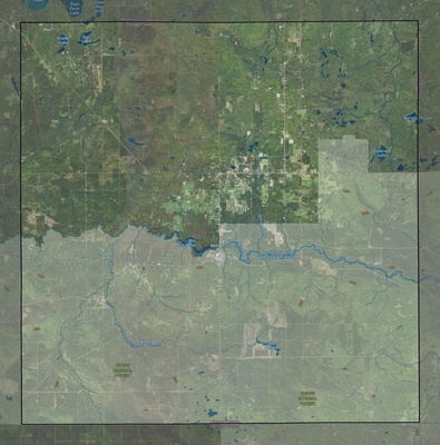 Oscoda County MI USGS imagery and topo map