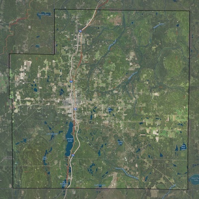 Otsego County MI USGS imagery and topo map
