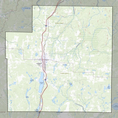 Otsego County MI USGS topo map