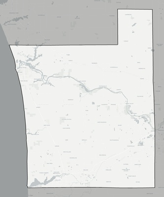 Ottawa County MI county basemap context
