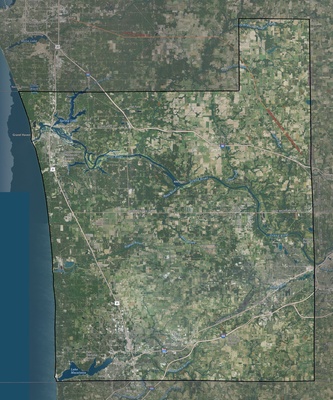 Ottawa County MI USGS imagery and topo map